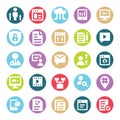 Web, SEO, Tools and Digital Marketing Two Color Glyph Vectors Isolated editable Icons Pack Royalty Free Stock Photo