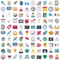 Web and SEO Vector Icons set every single icon you can easily modify or edit Royalty Free Stock Photo