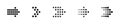 Set with dotted black arrows. Direction arrow. Pixel dotted pointer.