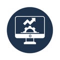 Web settings Vector icon which can easily modify or edit . Royalty Free Stock Photo