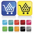Web shopping cart buttons Royalty Free Stock Photo