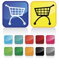 Web shopping cart buttons Royalty Free Stock Photo