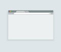 Web Simple Browser window. Simple browser window. Flat vector illustration. EPS10 Royalty Free Stock Photo