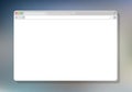 Web Simple Browser window white, color background, flat