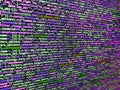 Web site codes on computer monitor. Programming code abstract technology background of software developer and Computer script. Royalty Free Stock Photo