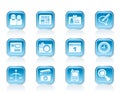 Web site, computer and business icons Royalty Free Stock Photo