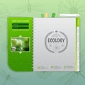 Web site design. Ecology background