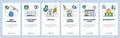 Web site onboarding screens. Credit card and debt problems. Consumer loans and banking system. Menu vector banner