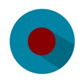 Web site rec icon. Flat style. Vector illustration. Blue and red icon Royalty Free Stock Photo