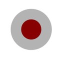 Web site rec icon. Flat style. Vector illustration. Gray and red icon Royalty Free Stock Photo