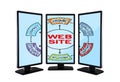 Web site scheme Royalty Free Stock Photo