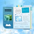 Web site scrapbook design. Ecology background