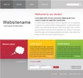 Web site template