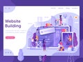 Web Site Under Construction Page Banner Template Royalty Free Stock Photo