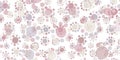 Small circles around large circles - cute doodle background.