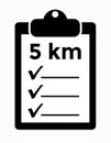 Sports 5km running concept