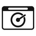 Web surf speed icon simple vector. Delivery work Royalty Free Stock Photo