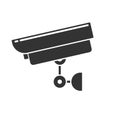 Web Surveillance CCTV security camera silhouette