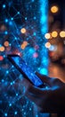 Web3 Technology Person Using Mobile Phone, Highlighting Secure Digital Wallet Connection