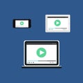 Web Template of Adaptive Video Form