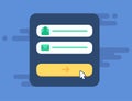 Web Template of Computer Login Form