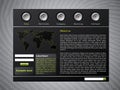 Web template with cool buttons