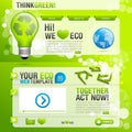 Web template with ecological theme