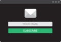 Email Subcribe Form UI UX Web Design Template