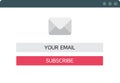 Email Subcribe Form UI UX Web Design Template