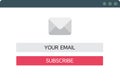 Email Subcribe Form UI UX Web Design Template