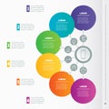 Web Template of a infographic, chart, diagram or presentation. B Royalty Free Stock Photo