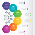 Web Template of a infographic, chart, diagram or presentation. Royalty Free Stock Photo