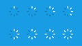 Web template on light background. Loading icon. Vector progress loading bar set Royalty Free Stock Photo