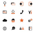 web tools icon set Royalty Free Stock Photo