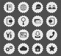 Web tools icon set Royalty Free Stock Photo