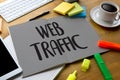 WEB TRAFFIC (business, technology, internet and networking concept ) Royalty Free Stock Photo