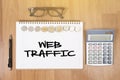 WEB TRAFFIC (business, technology, internet and networking concept ) Royalty Free Stock Photo