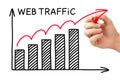 Web Traffic Graph Concept
