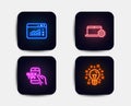 Web traffic, Notebook service and Education icons. Idea sign. Website window, Computer repair, Quick tips. Vector