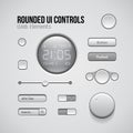 Web UI Controls Design Elements: Buttons, Switchers, On, Off, Player, Audio, Video: Play, Stop, Pause, Volume, Equalizer