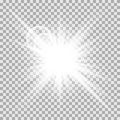Sunlight lens flare Royalty Free Stock Photo
