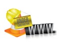 Web under construction. www. Royalty Free Stock Photo