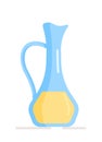 Vector illustration of an isolated bottle of oil. vegetable oil, derived from the seeds of oil-bearing sunflower oil varieties.
