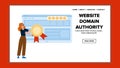 web website domain authority vector