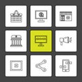web , website , user interface , application , internet , eps icons set vector Royalty Free Stock Photo