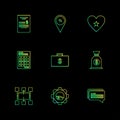 web , website , user interface , application , internet , eps icons set vector Royalty Free Stock Photo