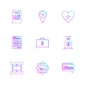 web , website , user interface , application , internet , eps icons set vector Royalty Free Stock Photo