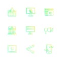 web , website , user interface , application , internet , eps icons set vector Royalty Free Stock Photo