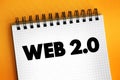 Web 2.0 - websites that emphasize user-generated content, ease of use, participatory culture and interoperability for end users,