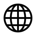 World thin line vector icon Royalty Free Stock Photo